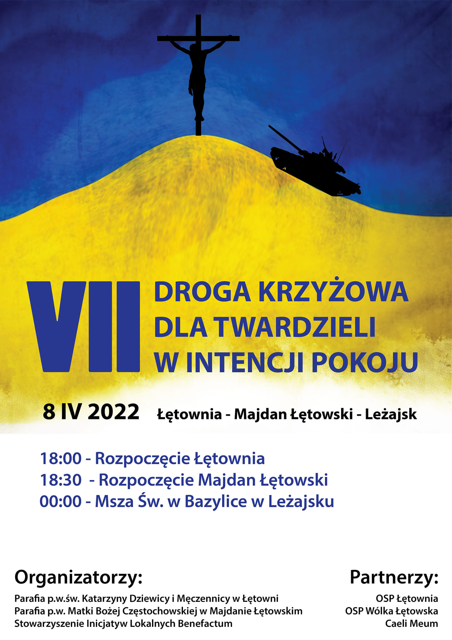 Plakat informujący o dacie, godzinie i miejscu wydarzenia