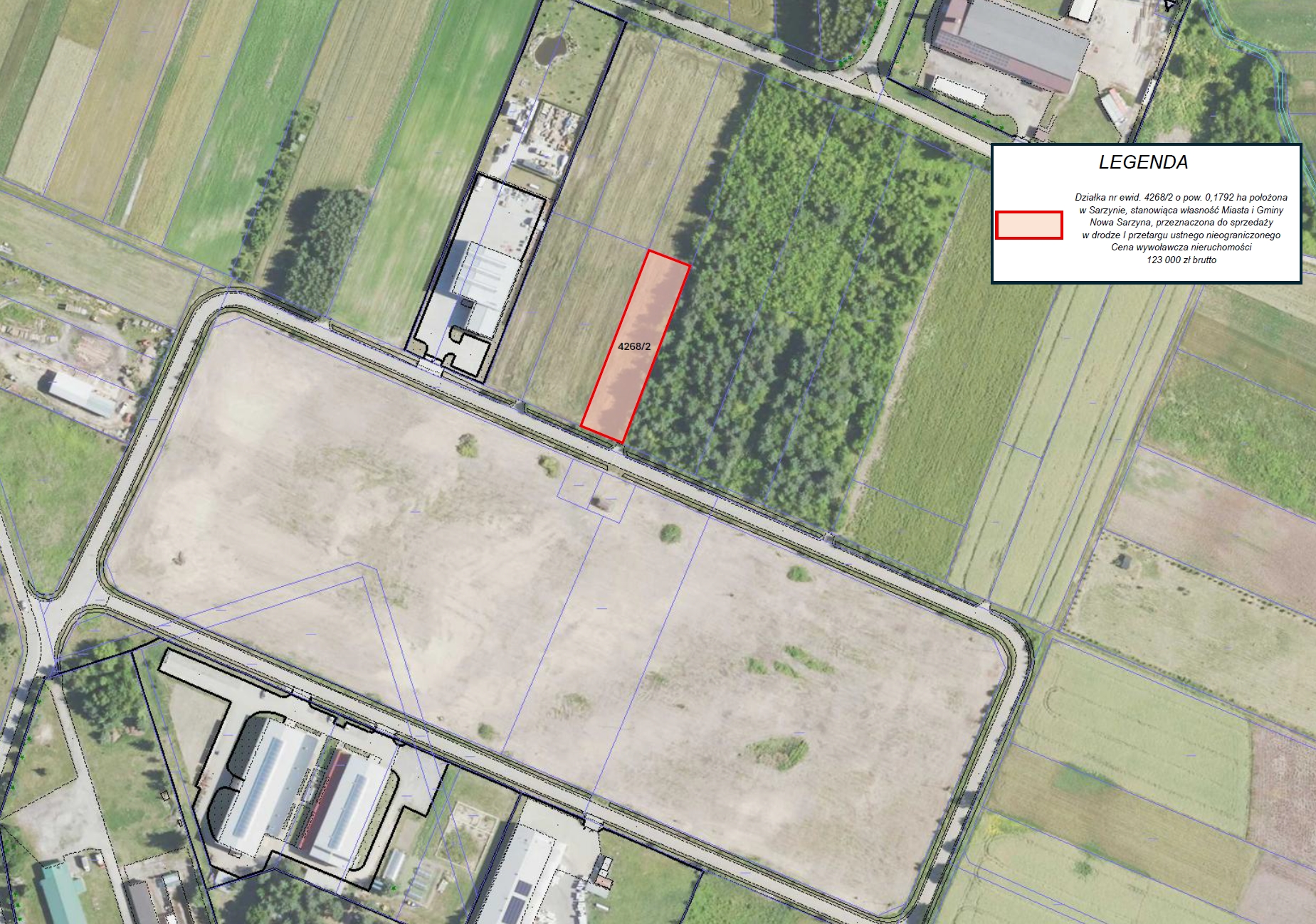 mapka lokalizacyjna działki