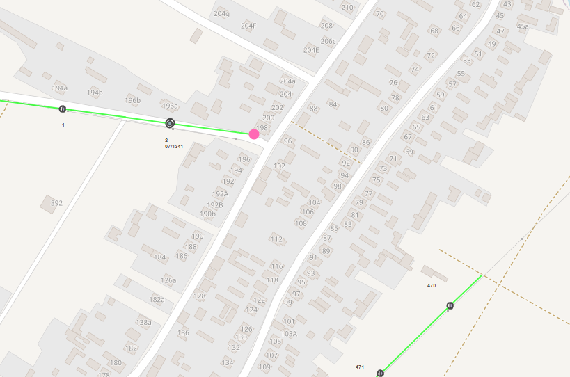 mapka z&nbsp;zaznaczonym obszarem objętym wyłaczeniem energii elektrycznej