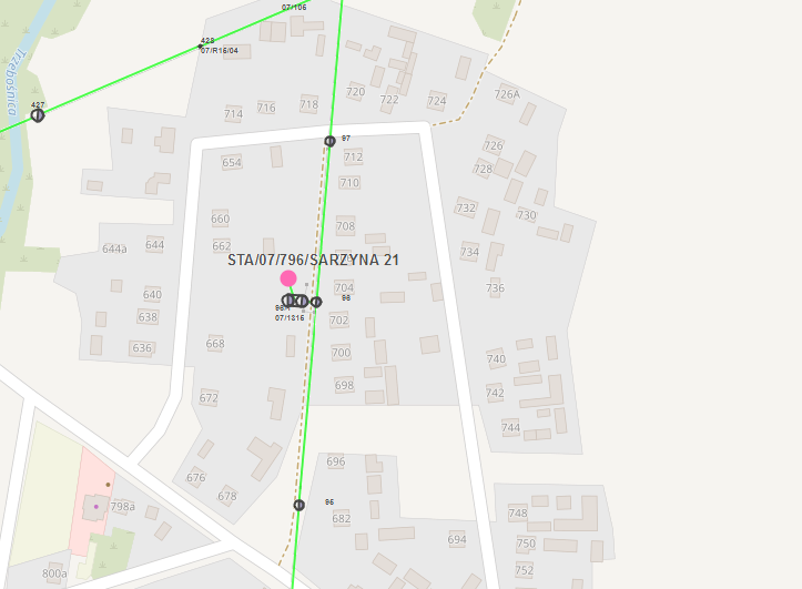 mapa z&nbsp;zaznaczonym obszarem objętym wyłączeniem prądu