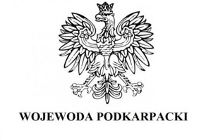 logo przedstawia orła białego i&nbsp;napis wojewoda podkarpacki