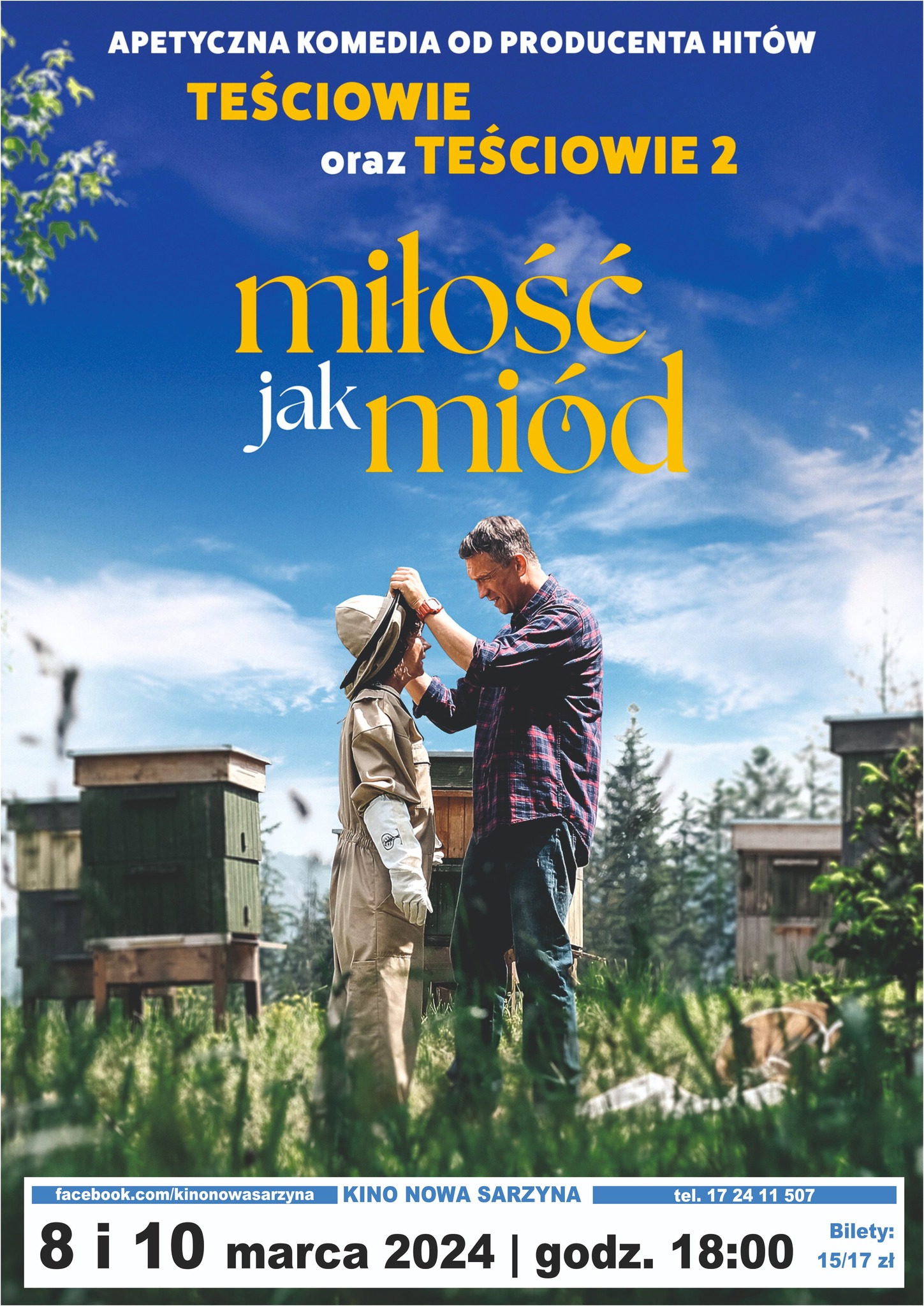 plakat filmowy, zawierający kadry z&nbsp;filmu, tytuł oraz&nbsp;daty i&nbsp;godziny emisji w&nbsp;kinie nowa sarzyna - 8 i&nbsp;10 marca o&nbsp;godz. 18:00, cenu bilet&oacute;w: 15 ulgowy, 17 normalny