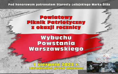 Zdjęcie do Zaproszenie na Powiatowy Piknik Patriotyczny przy Muzeum Ziemi Leżajskiej
