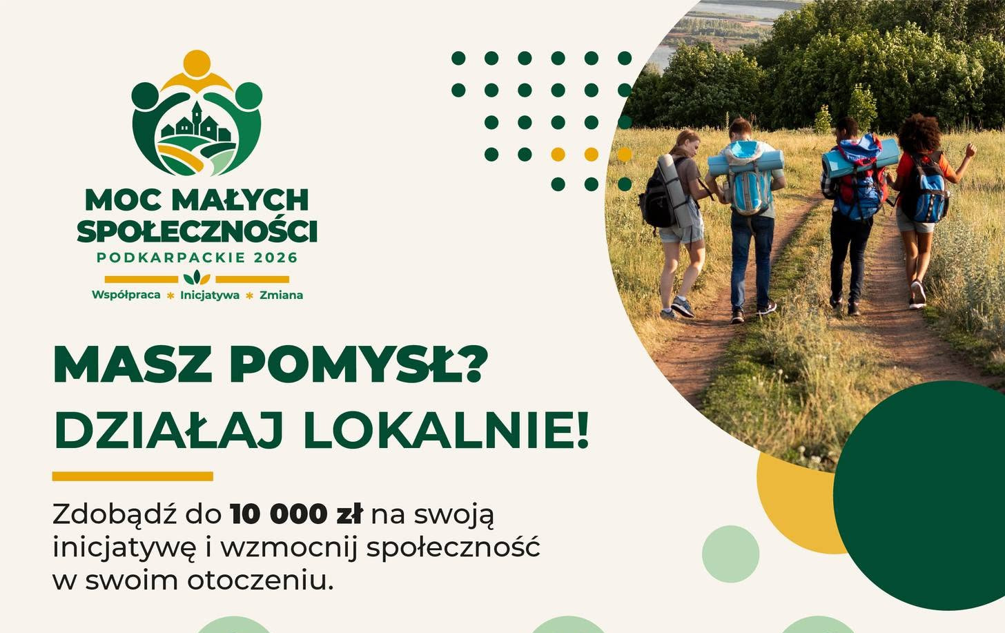 Do 10 000 zł na lokalne inicjatywy na Podkarpaciu