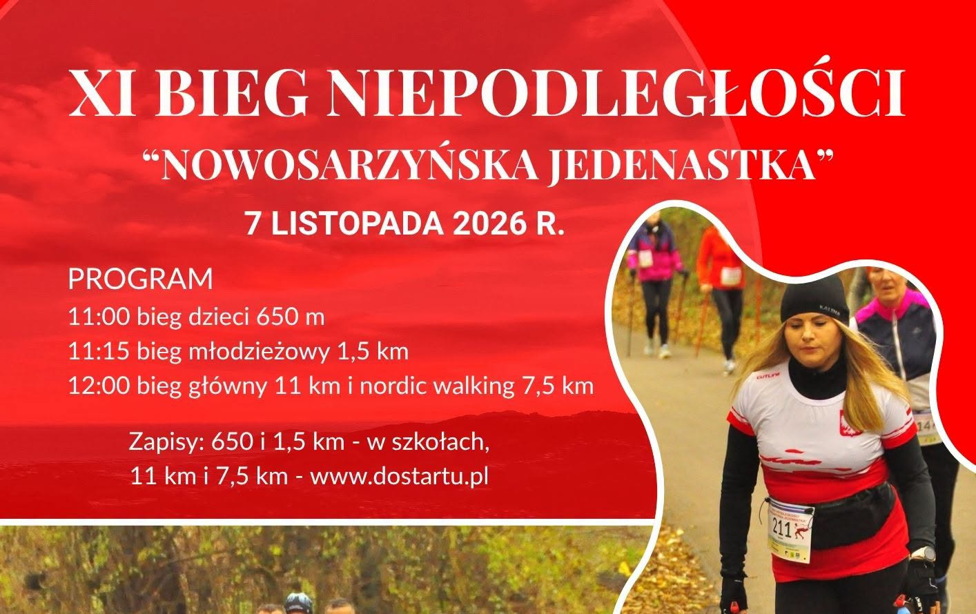 XI edycja Biegu Niepodległości – Nowosarzyńska Jedenastka